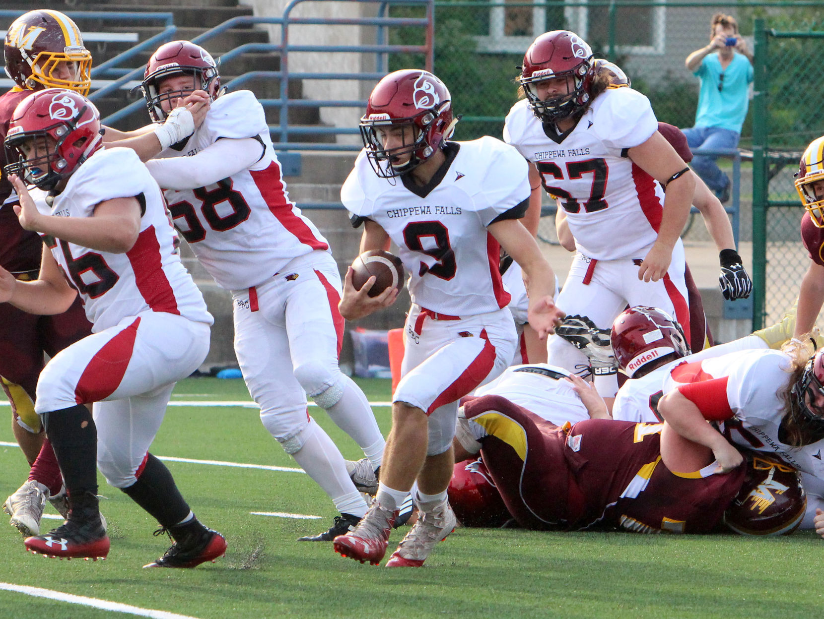 Chi-Hi football at Menomonie 8-31-18